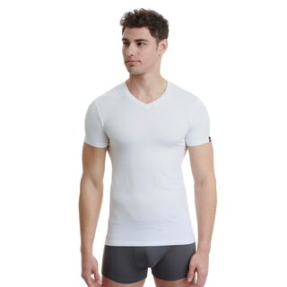 WALK MEN'S T-SHIRT BAMBOO ΛΑΙΜΟΚΟΨΗ ΜΕ V - ΦΑΝΕΛΛΕΣ στο drest.gr 