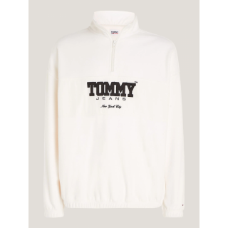 TOMMY JEANS OVERSIZED FABRIC MIX 1/2 ZIP POLAR - ΦΟΥΤΕΡ στο drest.gr 