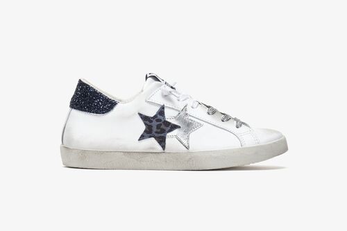 2STAR SNEAKER LOW PELLE BIANCA DET - ΑΘΛΗΤΙΚΑ ΠΑΠΟΥΤΣΙΑ στο drest.gr 