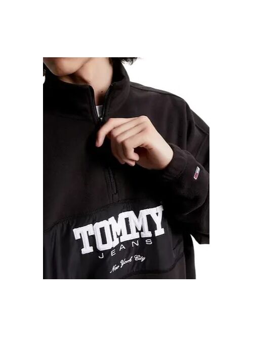 TOMMY JEANS OVERSIZED FABRIC MIX 1/2 ZIP POLAR - ΦΟΥΤΕΡ στο drest.gr 