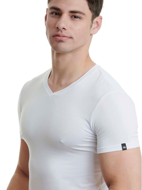 WALK MEN'S T-SHIRT BAMBOO ΛΑΙΜΟΚΟΨΗ ΜΕ V - ΦΑΝΕΛΛΕΣ στο drest.gr 