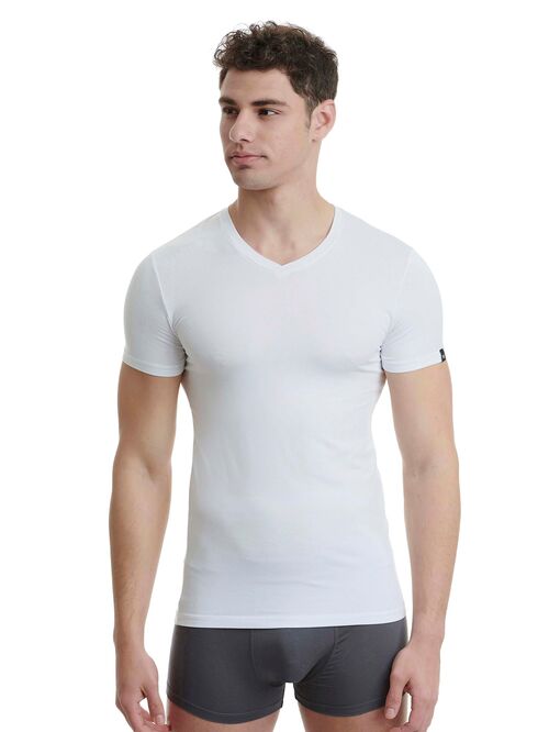 WALK MEN'S T-SHIRT BAMBOO ΛΑΙΜΟΚΟΨΗ ΜΕ V - ΦΑΝΕΛΛΕΣ στο drest.gr 