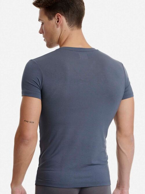 WALK MEN'S T-SHIRT BAMBOO ΛΑΙΜΟΚΟΨΗ ΜΕ V - ΦΑΝΕΛΛΕΣ στο drest.gr 