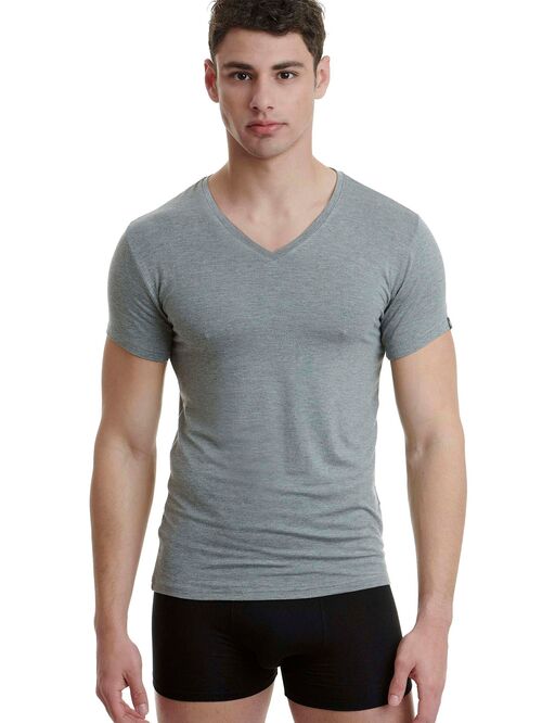 WALK MEN'S T-SHIRT BAMBOO ΛΑΙΜΟΚΟΨΗ ΜΕ V - ΦΑΝΕΛΛΕΣ στο drest.gr 