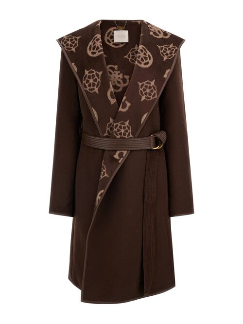 GUESS LUDOVICA LOGO WRAP COAT - ΠΑΝΩΦΟΡΙΑ στο drest.gr 