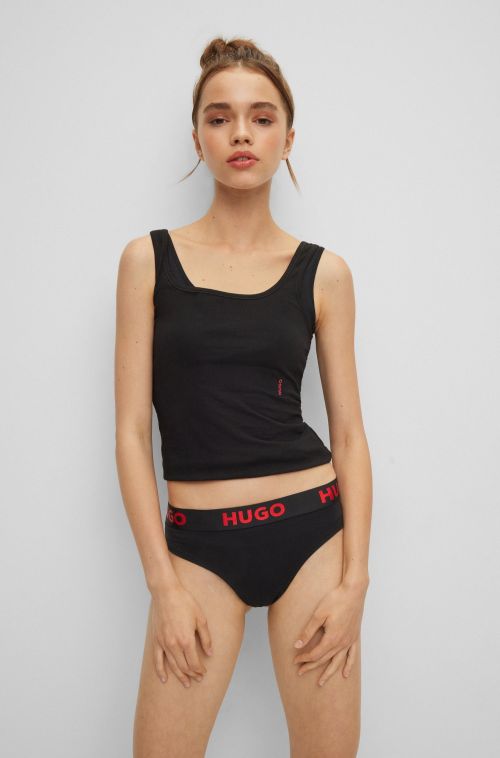 HUGO ΓΥΝΑΙΚΕΙΟ THONG SPORTY LOGO - ΣΛΙΠ στο drest.gr 