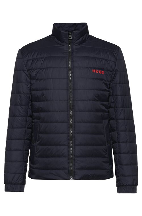 HUGO JACKET WATER-REPELLENT WITH LOGO PRINT BENTI - ΜΠΟΥΦΑΝ στο drest.gr 