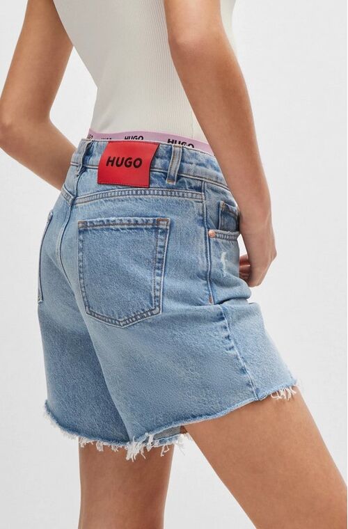 HUGO BOSS GEALEA SHORT JEAN - ΒΕΡΜΟΥΔΕΣ & ΣΟΡΤΣ στο drest.gr 